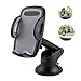 LSXD Car Mount Windshield Dashboard Phone Holder with Quick Release Button and Stretchable Arm for iPhone X/8/ 7/6/SE/5 and Samsung Galaxy Note