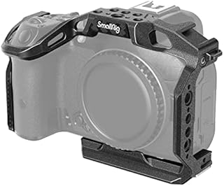 SMALLRIG R7 Cage with Built-in Quick Release Plate for Arca Stand, Cold Shoe, NATO Rail and Threaded Holes, Formfitting Camera Cage Video Rig for Canon R7 - 4003