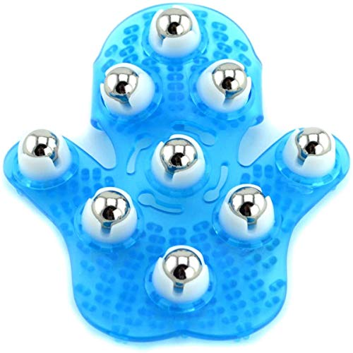 ALIQI Body Massage Palm Shaped Massager Metal Rolling Ball Massage Body Back Massager Beauty Relax for Neck Shoulder
