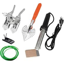 JIAWANSHUN PU Round Belt Welding Machine Polyurethane Belt Welder Round Belt Welder 110V with 150-400 C Adjustable Temperature Electric Soldering Iron Eagle Belt SplicerOne Set