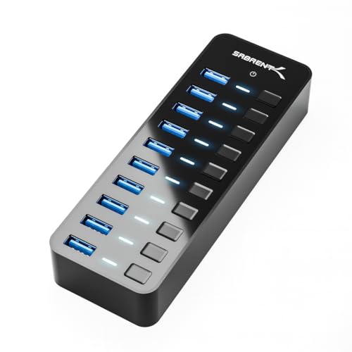 Sabrent 10-Port 60W USB 3.0 Hub on Amazon