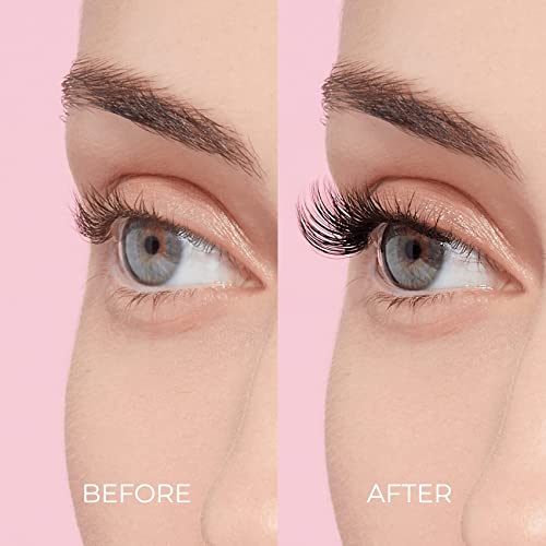 Kiss Impress Press-On Falsies Eyelash Clusters Kit, Natural, Black, Fuss Free, Invisible Band, Natural, 24 Hours, No Damage, No Sticky Residue, Gorgeous, Flawless, Quick & Easy | 20 Clusters #TOP3