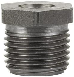 Billco 1/2 in. MPT 1/8 in. Dia. x 0.8 in. L MPT Black Steel Hex Bushing