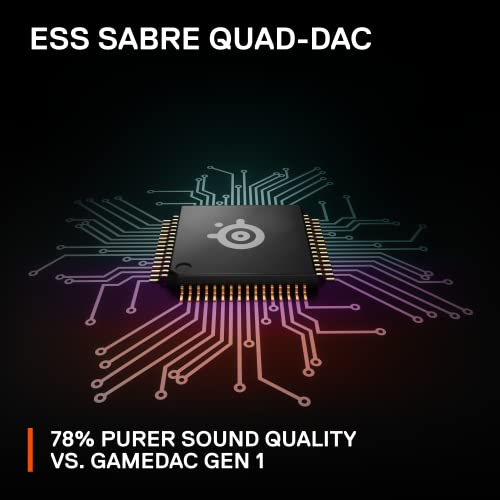 image for SteelSeries GameDAC Gen 2 Hi-Res Audio Amplifier - ESS Sabre Quad-DAC 
