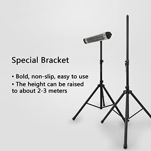 Exception 1880W Patio Heater, 1 Second Fast Heat Waterproof Space Heater, Outdoor Electric Heater, Garden Heating Lamp, With Adjustable Bracket #TOP2