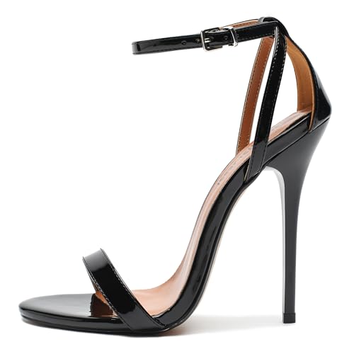 MAIERNISI JESSI Unisex Men's Women's Strappy Sandals Heels, Stilletos High Heeled Ankle Strap Sandals2