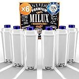 [6x] Wasserfilter für Delonghi DLSC002 | TÜV zertifiziert | für DLSC002, SER3017 & 5513292811 - einschließlich Versionen der ECAM, ESAM, ETAM Serie | VAF006 von Milux®
