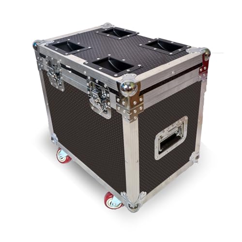 1PCS Flightcase for Led 19X15W Beam Zoom Wash RGBW Moving Head Stage Light DJ Disco Bar Party Stage Lighting Equipment for Halloween, Thanksgiving, and Christmas(Silver)