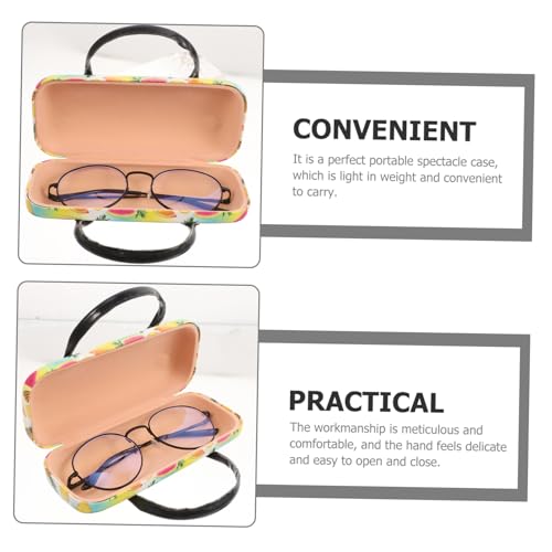 COLLBATH Étui À Lunettes En Cuir Avec Poignée Boîte À Lunettes Pour Enfants Boîte De Rangement Portable Pour Lunettes De Soleil Étui En Pu – vue 4