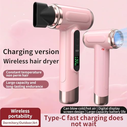 Sèche-cheveux USB blanc pour voyage avec poignée ergonomique