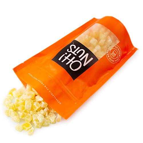 Oh! Nuts Diced Dried Pineapple | Bulk Bag Of Fresh Sweet Dehydrated Sliced Tropical Pineapple Chunks For Snacking & Baking | Low In Sugar, Sodium & Cholesterol, Fat, Egg & Dairy Free, High In Fiber #TOP5