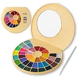 HIMI Semi Moist Watercolor Paint Set X ALIEN FRENS - 38 Assorted Colors with Paint Brush Watercolor