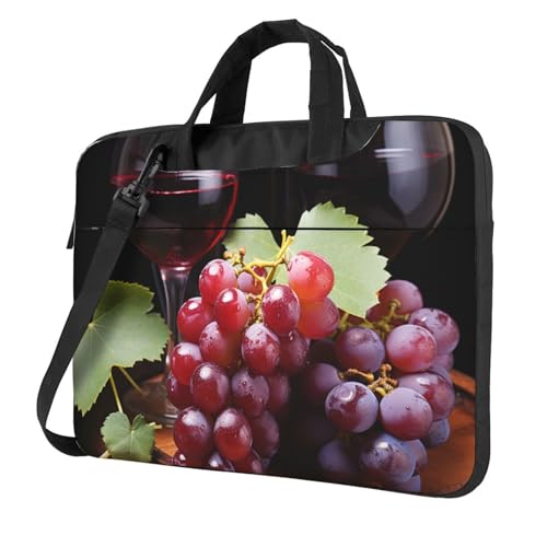 Maletín para portátil de 13 pulgadas diseño vino tinto miniatura 1
