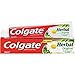 COLGATE Herbal, Pasta de Dientes, Dientes y Encías Más Sanas con Ingredientes Naturales, Blanco y Verde, Menta, 75 Mililitros