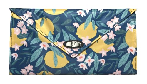 Image of Big Skinny Women's Slimvelope Tri-Fold Checkbook Slim Wallet, Holds Up to 40 Cards
