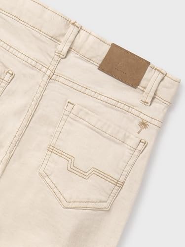 Mayoral Twill Pants for Boys Natural3