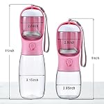 Cibaabo Dog Water Bottle Portable with Food Container & Filter for Travel - Image 3