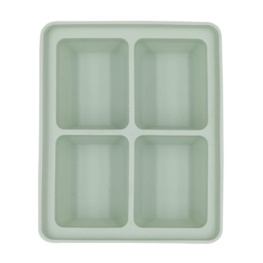 Buxuaaaa Green Cube Trays Premium Silicone With Lid Flexible For Chilled Drinks Cocktails Ice Maker Silicone For Freezer For Maker Tray