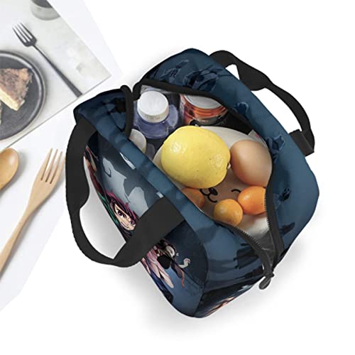 Jiwei Insulated Lunch Bag Large Lunch Box Anime Tote Bag For Women Men Work Picnic Beach #TOP5