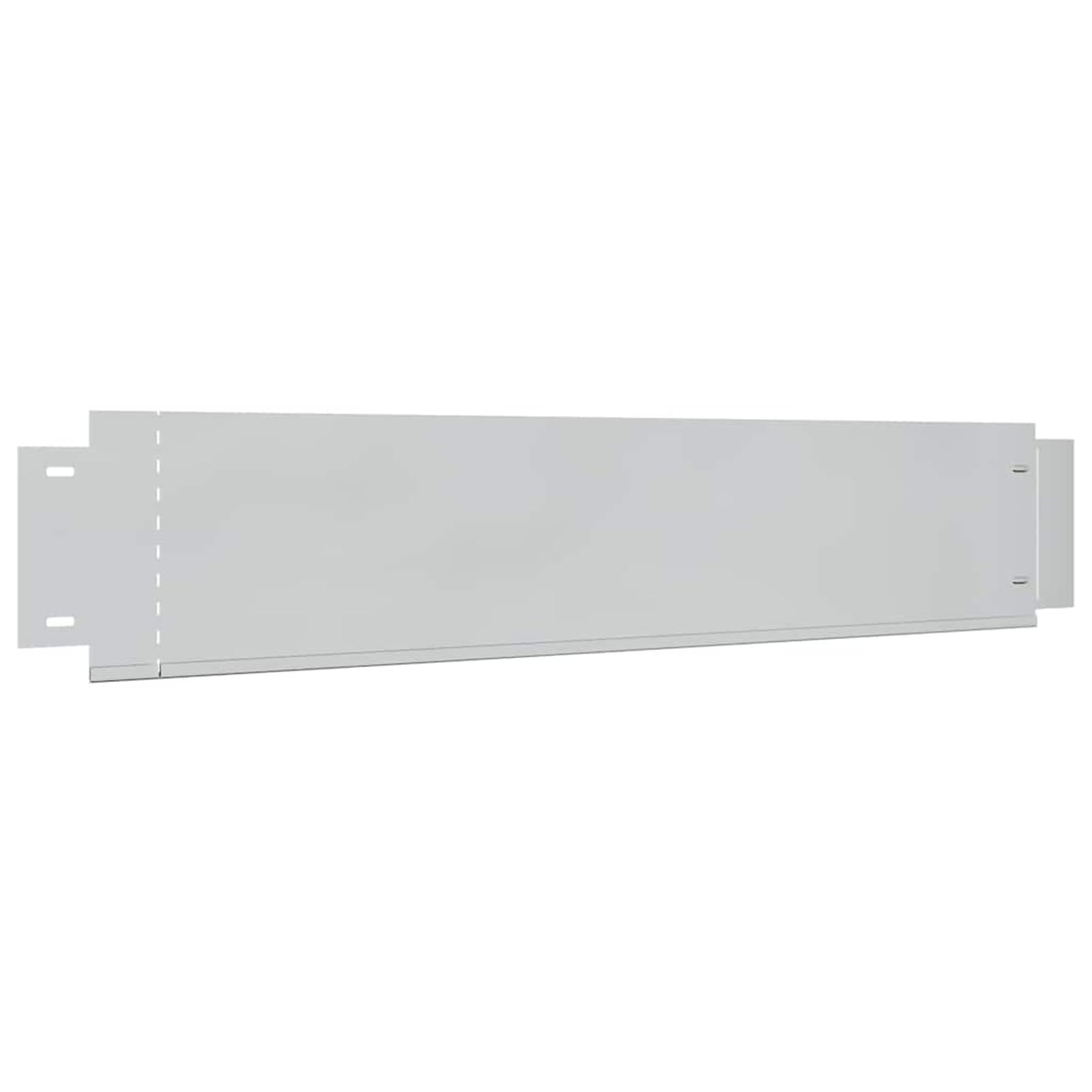 Gecheer Divisorio per Giardino in Acciaio zincato, 20 Pannelli da 100x20 cm, Flessibile, per Esterno 274904