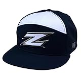 University of Akron UA Zips UAKRON NCAA 7 Panel Flat Bill Snapback Baseball Cap Hat Navy Blue