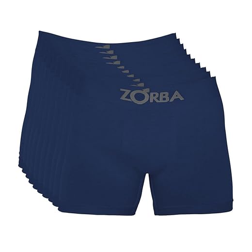 Kit com 10 Cuecas Zorba Boxer Algodão Sem Costura 781 Sortido