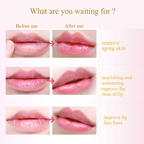 Lip Mask, 30 Pieces Collagen Crystal Pink Lip Care Gel Masks, Lip Pads For Moisturizing, Anti-Wrinkle, Anti-Aging, Firms Hydrates Lips, Remove Dead Skin Moisture Essence Make Your Lip Attractive Sexy #TOP4