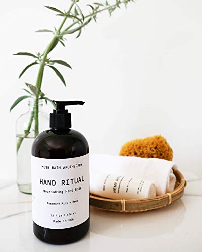 Muse Bath Apothecary Hand Ritual - Aromatic and Nourishing Hand Soap, 16 oz, Infused with Natural Essential Oils - Aloe + Eucalyptus + Lavender, 2 Pack