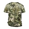 Mens T Shirts Camouflage Tops T Shirts for Man Camo Sports Tops Short Sleeve Round Neck Classic Fit Lightweight Running Spring Mint Green 3XL #3