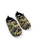 Fortnite Boys Black, Orange, Yellow Logo Slip On Loafer Slippers | Comfortable Home Wear for Lounging | Perfect for Gaming Enthusiasts Merch - 5 UK Child