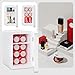 PERSONAL CHILLER Mini Fridge, 6L Skincare Fridge with LED Makeup Mirror, for Refrigerating Makeup, Snacks, Bedroom Vanity, Office, White