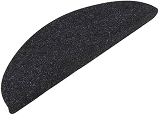 vidaXL 15x Self-adhesive Stair Mats Household Supplies Decor Stair Decoration Protector Carpet Tread Step Rug Staircase Non-Slip Grey