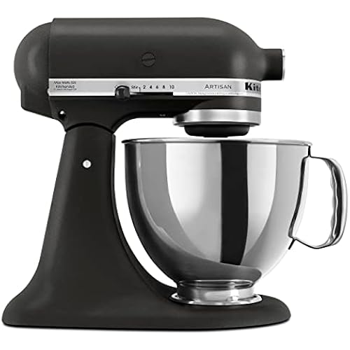 KitchenAid Artisan, 5-Qt Tilt Head Stand Mixer, KSM150PS, Cast Iron Black