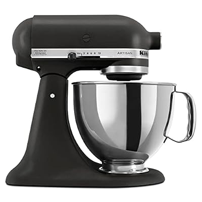 KitchenAid Artisan, 5-Qt Tilt Head Stand Mixer, KSM150PS, Cast Iron Black