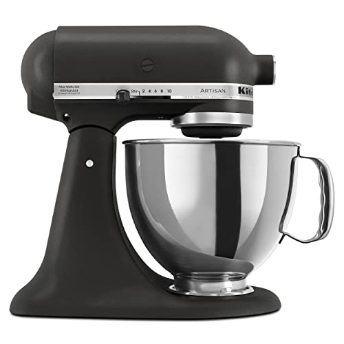 KitchenAid Artisan, 5-Qt Tilt Head Stand Mixer, KSM150PS, Cast Iron Black
