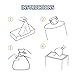 Deefre Odor Sealing Disposable Diaper Bags XS/300 Count Diaper Sacks Scented Diaper Trash Bags Large Capacity Diaper Disposal or Pet Waste Bags
