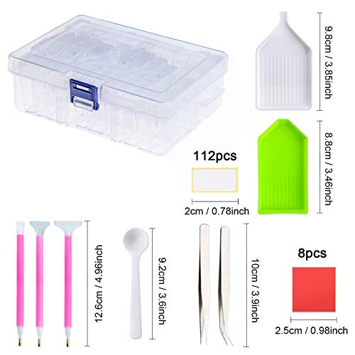 Miniatura 2 de Kit De Cajas De Pintura De Diamante Zhenle 42 Rejillas Caja De Almacenamiento Para Pintura De Diamante Diy Herramientas Y Accesorios De Pintura De Diamante Para Arte De Uñas Y Bordado De Diamantes