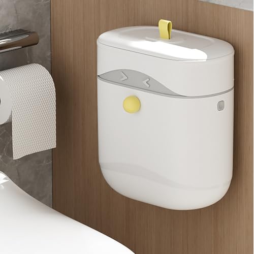 Plus de place au sol grâce à la corbeille à déchets murale compacte de 9,5L - 2
