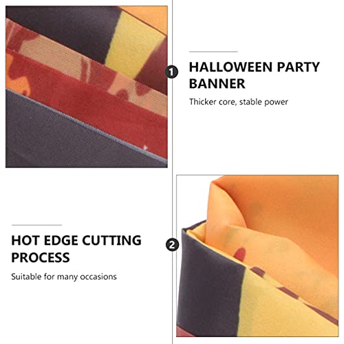 ABOOFAN Backdrop Bandeira Da Lua Da Noite Do Dia Das Bruxas Abóbora Morcego Castelo Da Bruxa Da Band