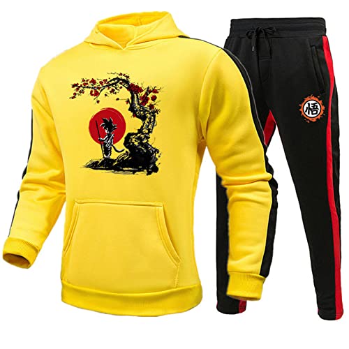 Dragon Ball survêtement Deux pièces Ensemble Japonais Anime Son Goku imprimé Sweat à Capuche et Pantalon de Jogging Ensemble pour Hommes Femmes Cover