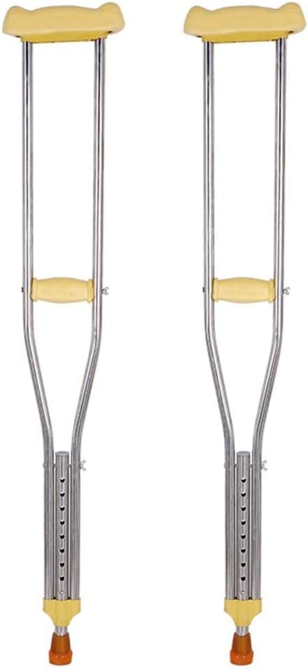Crutches for Adults Underarm Underarm Crutches for Adjustable Underarm Crutches Crutches Crutches Adjustable Stainless Steel Telescopic Disabled for Adults and Teenager Great for Travel or Work