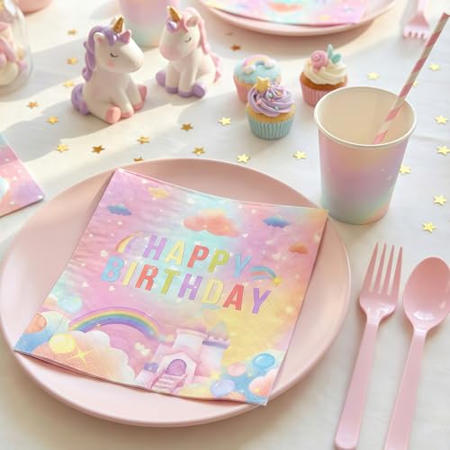 Servilletas de unicornio para una fiesta llena de ilusión 4
