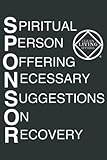  Cool Sponsor Narcotics Anonymous NA AA Gifts: Heart Journal Notebook 6x9 inch 100pages