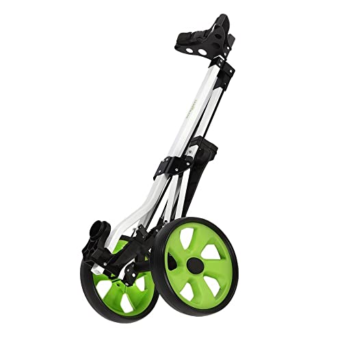 Caddymatic-Golf-Lite-TRAC-Carrito-DE-Golf-Plegable-DE-2-Ruedas-BlancoVerde