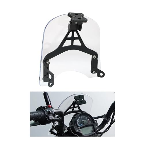 Extension de pare-brise VN650 anti-turbulence et support de GPS intégré