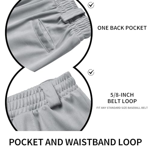 QBK 2T/3T/4T/5T to Youth Toddler Boys Knicker Baseball Pants Girl Softball Pants Kids Tee Ball Pants - Image 6