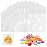 200 Piezas Bolsas Chuches, Autodhesiva Bolsa Celofan Transparente, Bolsitas de Galletas, Bolsitas Plastico Pequeñas para Galletas Dulces Chocolate Caramelo Bocadillos Chuches (7 × 7 cm)