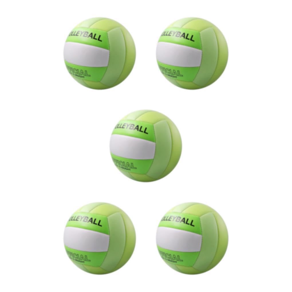 5 Ensemble de Volley-ball pour l'extérieur, ingrédients écologiques, artisanat exquis, Match Durable, entraînement en PVC, volley-ball en plein air, vert