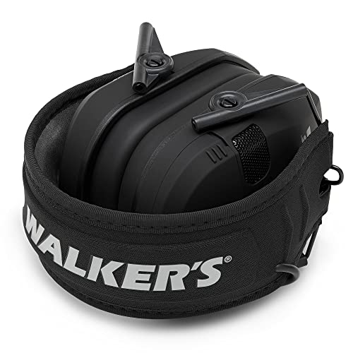 Walker's Razor Electronic Quad Muff w/Bluetooth | 4 Mics 360-Degree Sound Capture 23dB NRR Hearing Protection Range Shooting Earmuffs w/ 2 AAA Batteries, Black - Image 8