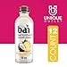 Bai 12-Pack of Puna Coconut Pineapple Antioxidant Infused Drink 18 fl oz Plastic Bottle + 25 Sugarcane Food Grade Disposable Straws by Unique Outlet Brand